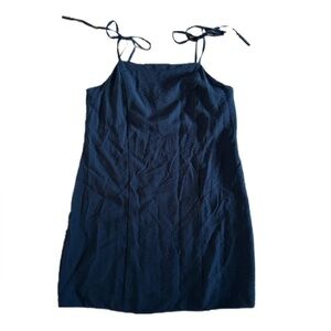 H&M Tie Strap Mini Dress Black - Women’s M